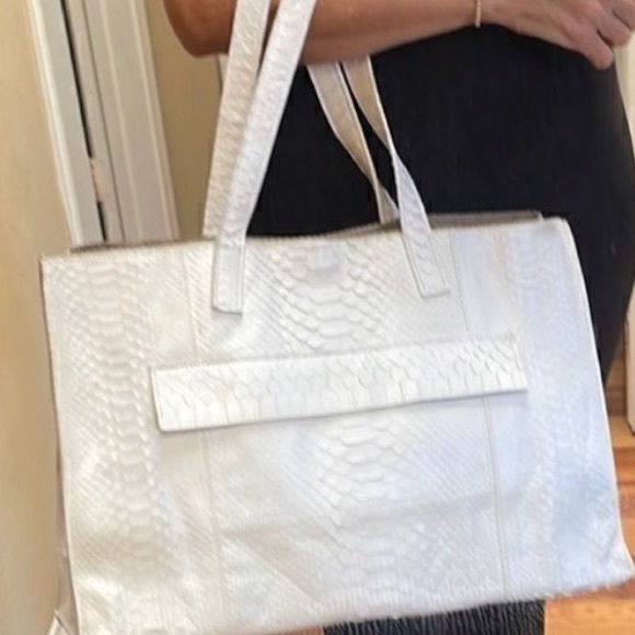 B. May white python tote - Picture 9 of 9